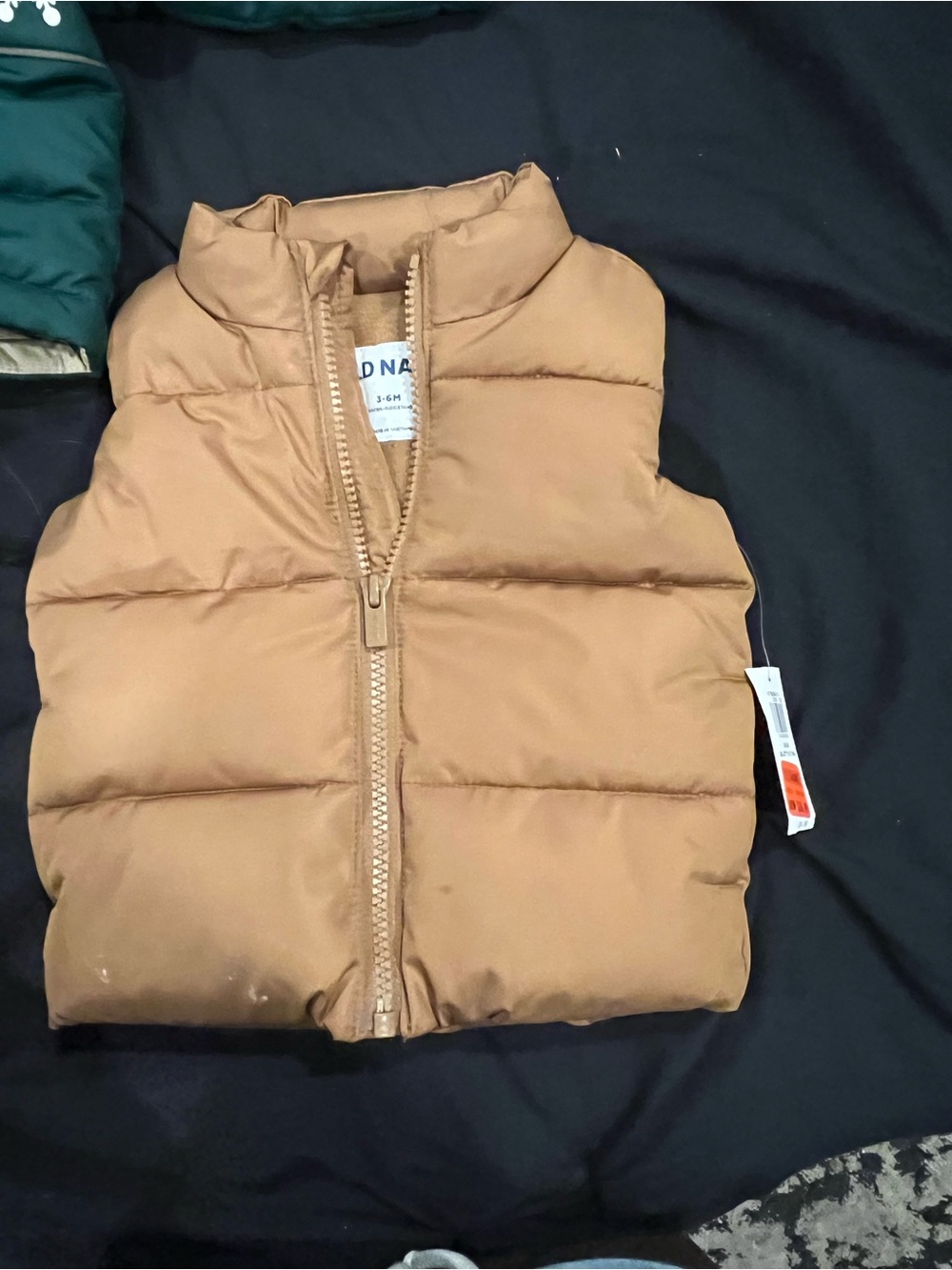 Old Navy Toddler Puffer Vest in Tan